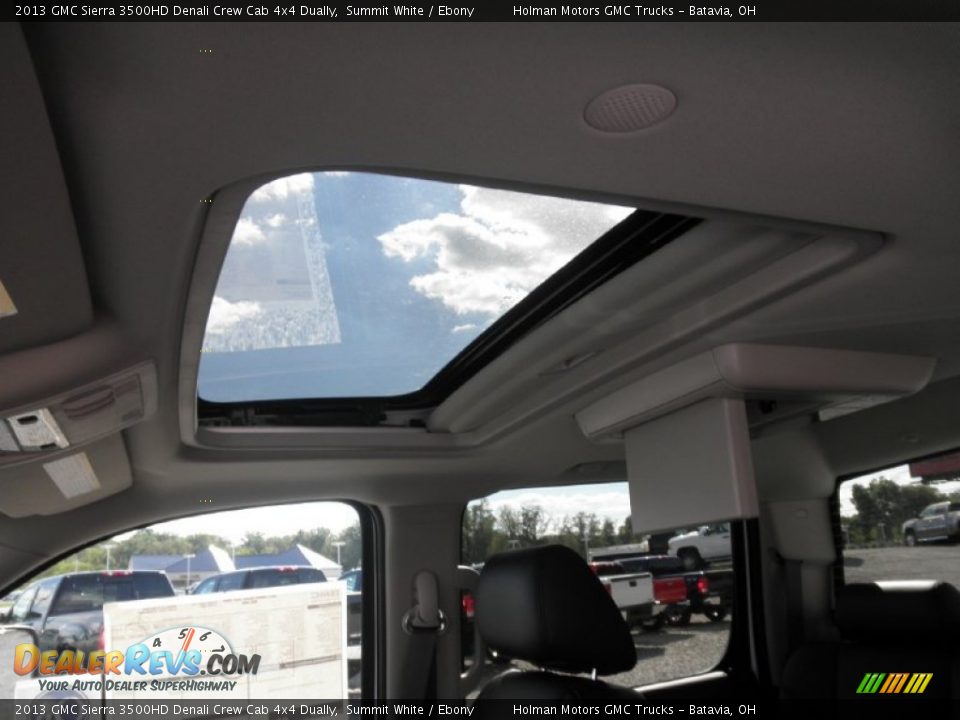 2013 GMC Sierra 3500HD Denali Crew Cab 4x4 Dually Summit White / Ebony Photo #14
