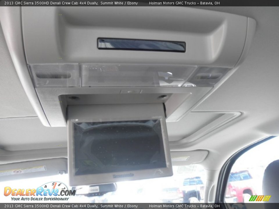 2013 GMC Sierra 3500HD Denali Crew Cab 4x4 Dually Summit White / Ebony Photo #16