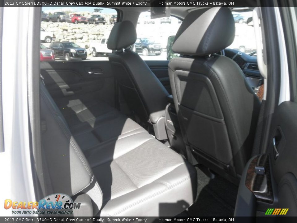 2013 GMC Sierra 3500HD Denali Crew Cab 4x4 Dually Summit White / Ebony Photo #21