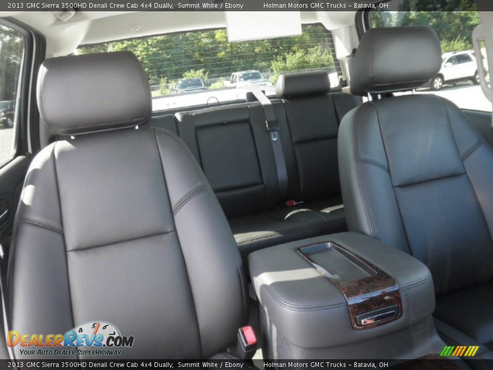 2013 GMC Sierra 3500HD Denali Crew Cab 4x4 Dually Summit White / Ebony Photo #23