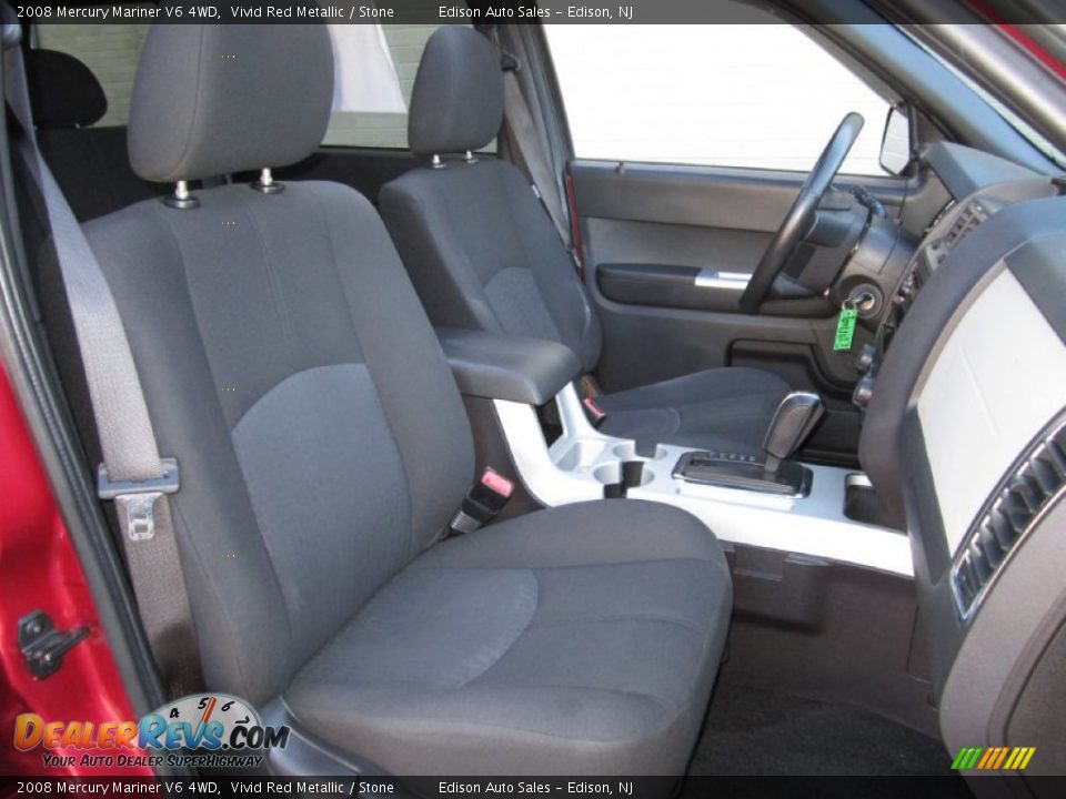 2008 Mercury Mariner V6 4WD Vivid Red Metallic / Stone Photo #14