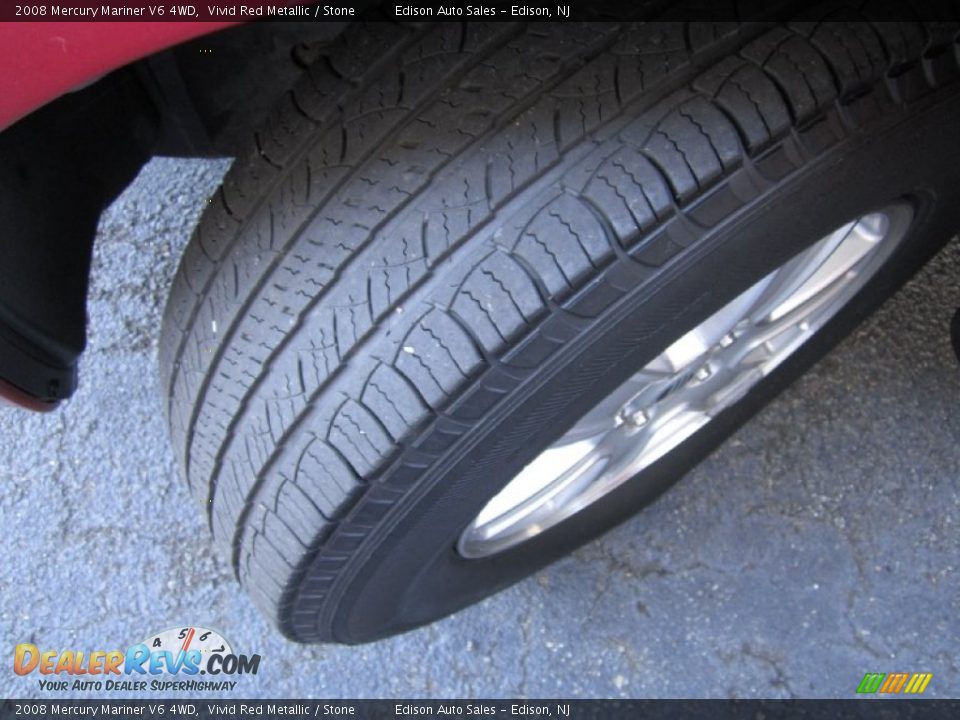 2008 Mercury Mariner V6 4WD Vivid Red Metallic / Stone Photo #30
