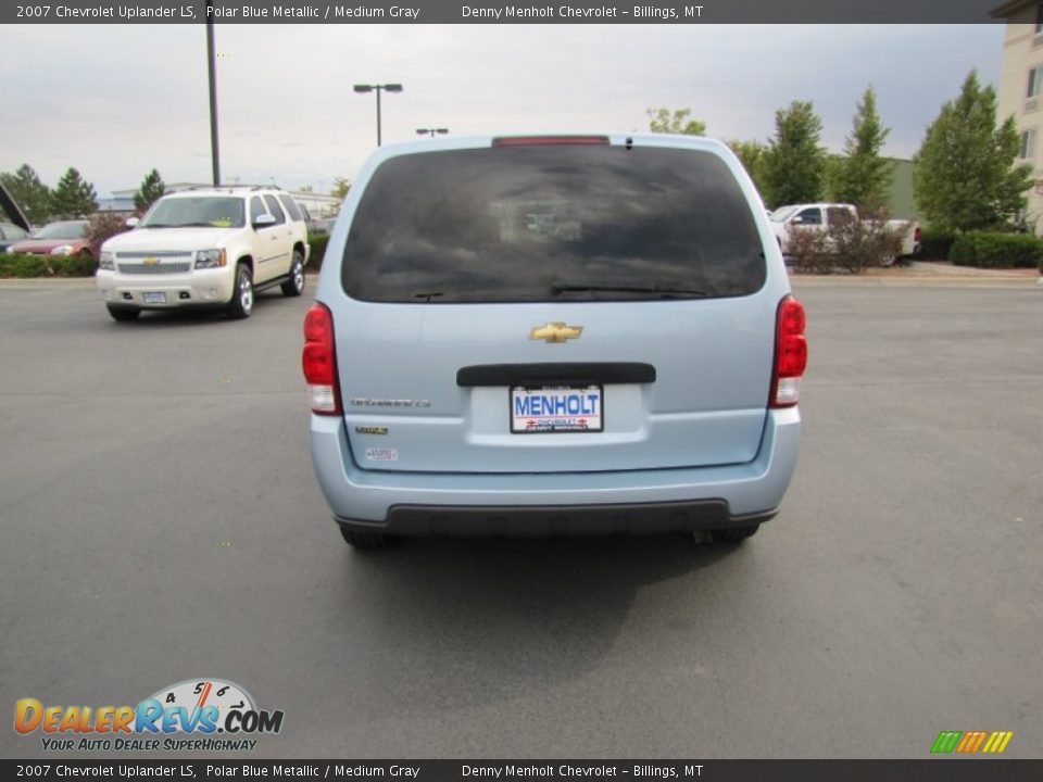 2007 Chevrolet Uplander LS Polar Blue Metallic / Medium Gray Photo #4