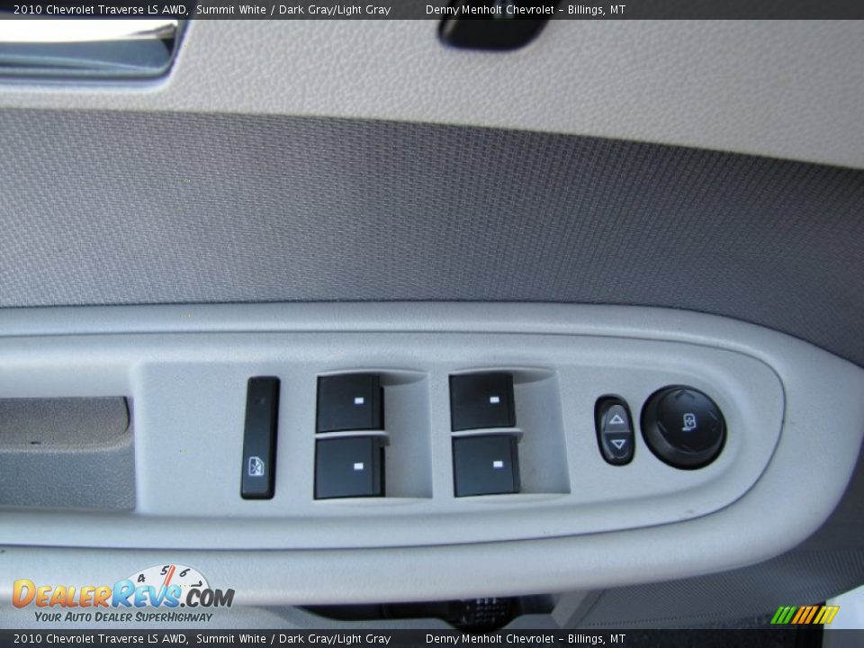 2010 Chevrolet Traverse LS AWD Summit White / Dark Gray/Light Gray Photo #13