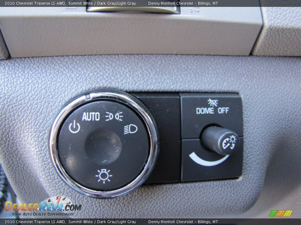 2010 Chevrolet Traverse LS AWD Summit White / Dark Gray/Light Gray Photo #14