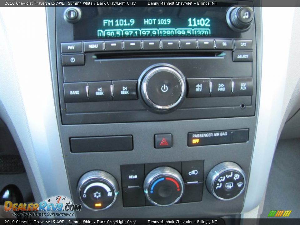 2010 Chevrolet Traverse LS AWD Summit White / Dark Gray/Light Gray Photo #17
