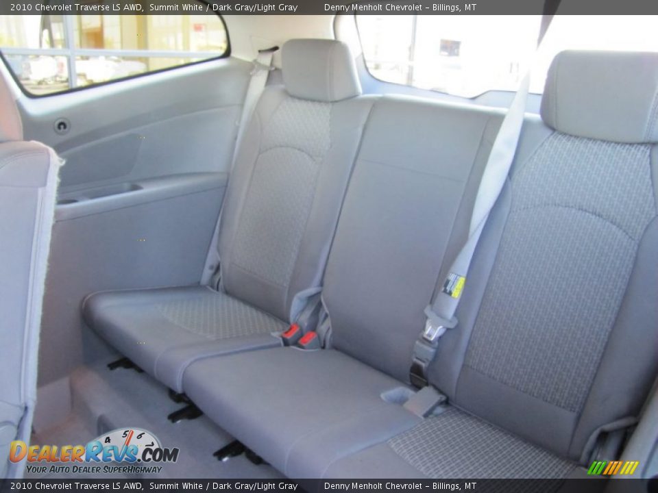 2010 Chevrolet Traverse LS AWD Summit White / Dark Gray/Light Gray Photo #24