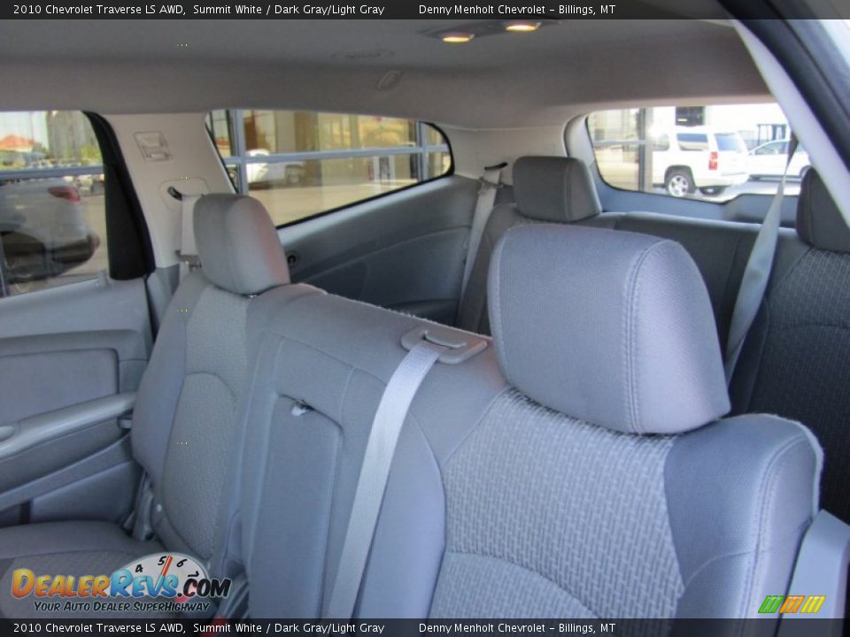 2010 Chevrolet Traverse LS AWD Summit White / Dark Gray/Light Gray Photo #25