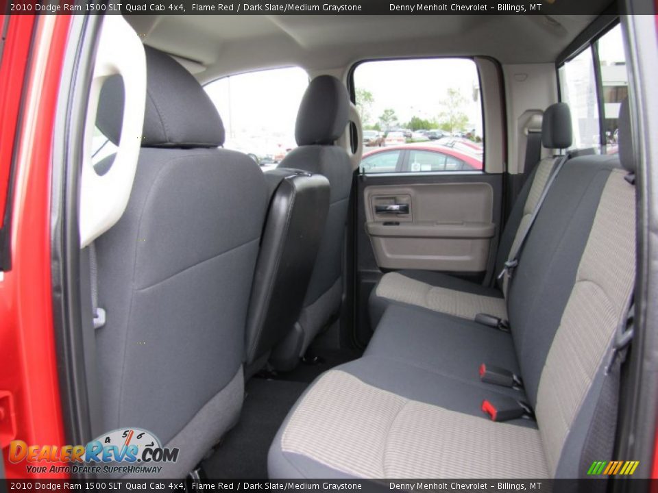 2010 Dodge Ram 1500 SLT Quad Cab 4x4 Flame Red / Dark Slate/Medium Graystone Photo #11
