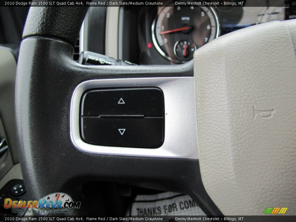 2010 Dodge Ram 1500 SLT Quad Cab 4x4 Flame Red / Dark Slate/Medium Graystone Photo #16