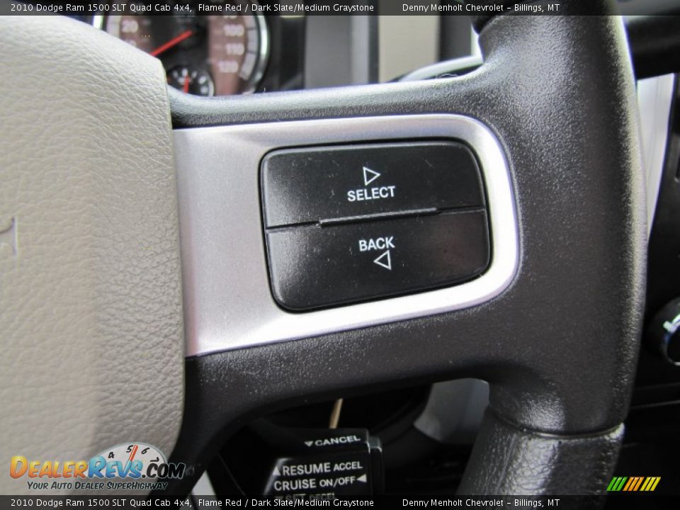 2010 Dodge Ram 1500 SLT Quad Cab 4x4 Flame Red / Dark Slate/Medium Graystone Photo #17