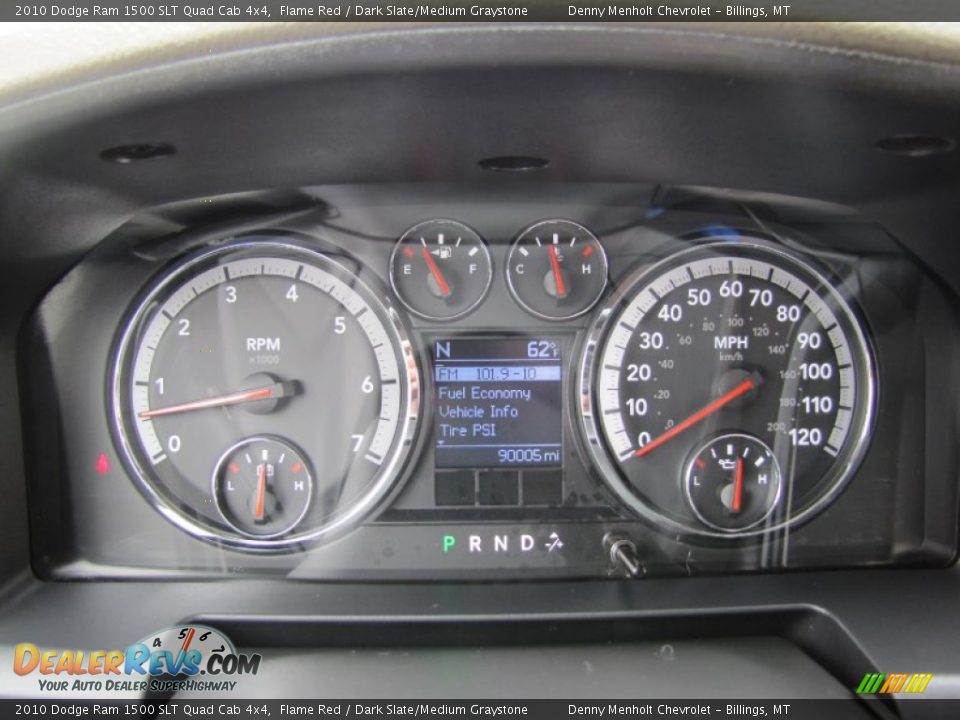 2010 Dodge Ram 1500 SLT Quad Cab 4x4 Flame Red / Dark Slate/Medium Graystone Photo #18