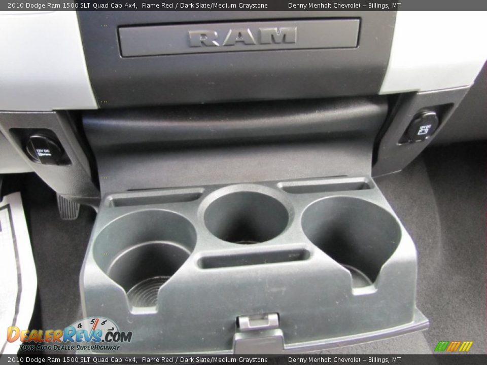 2010 Dodge Ram 1500 SLT Quad Cab 4x4 Flame Red / Dark Slate/Medium Graystone Photo #22