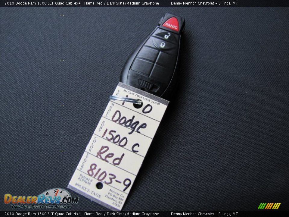 2010 Dodge Ram 1500 SLT Quad Cab 4x4 Flame Red / Dark Slate/Medium Graystone Photo #26
