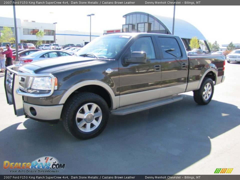 2007 Ford F150 King Ranch SuperCrew 4x4 Dark Stone Metallic / Castano Brown Leather Photo #1