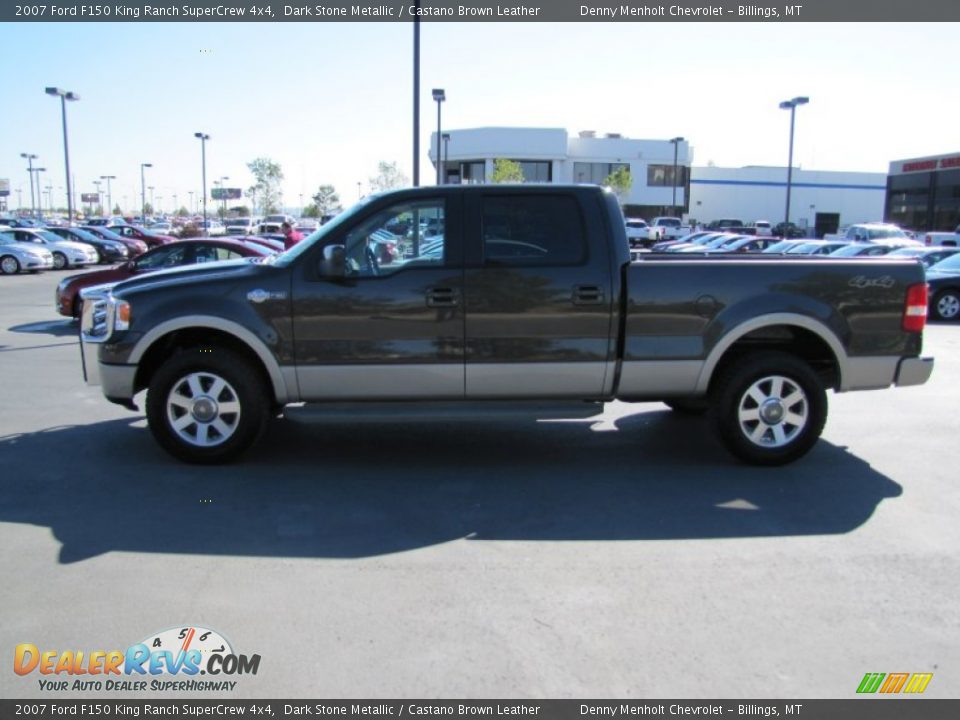 2007 Ford F150 King Ranch SuperCrew 4x4 Dark Stone Metallic / Castano Brown Leather Photo #2