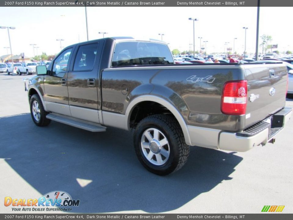 2007 Ford F150 King Ranch SuperCrew 4x4 Dark Stone Metallic / Castano Brown Leather Photo #3