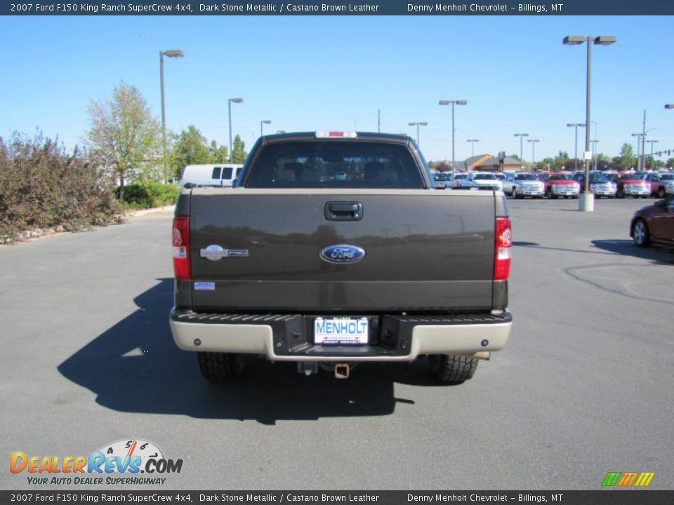 2007 Ford F150 King Ranch SuperCrew 4x4 Dark Stone Metallic / Castano Brown Leather Photo #4