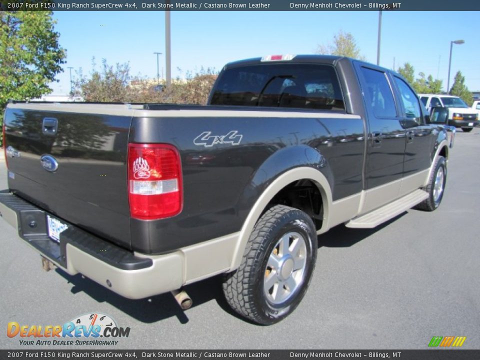 2007 Ford F150 King Ranch SuperCrew 4x4 Dark Stone Metallic / Castano Brown Leather Photo #6