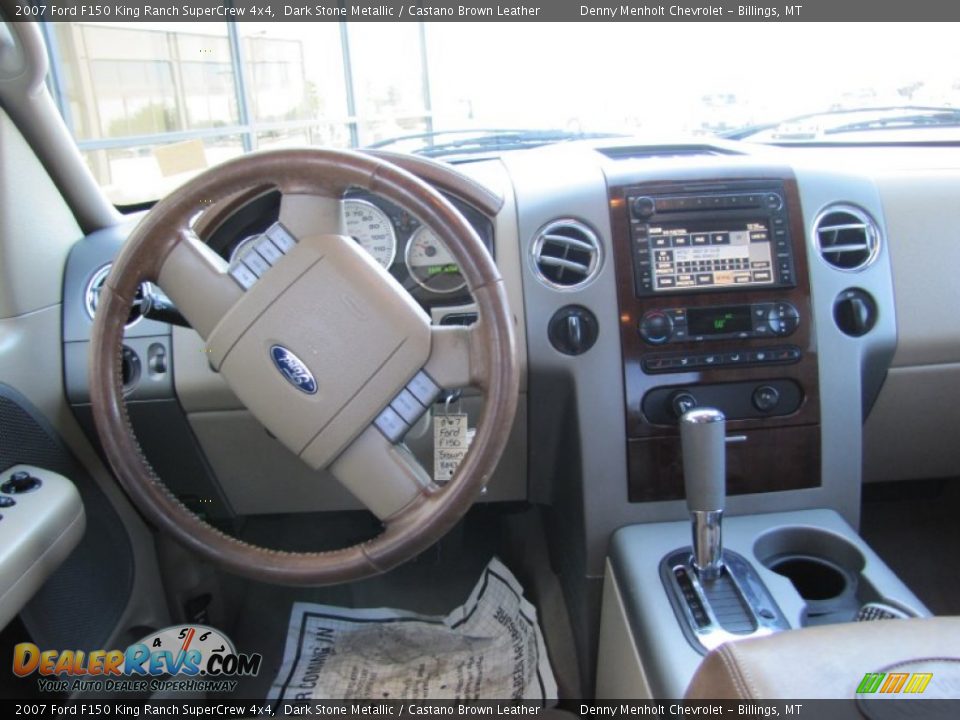 2007 Ford F150 King Ranch SuperCrew 4x4 Dark Stone Metallic / Castano Brown Leather Photo #13