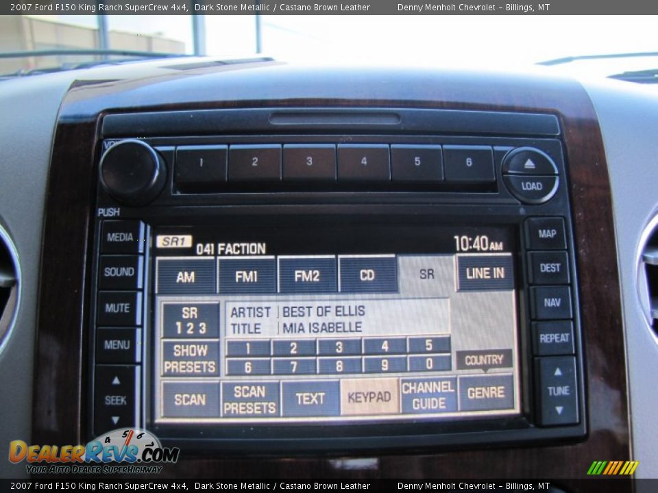 Audio System of 2007 Ford F150 King Ranch SuperCrew 4x4 Photo #21
