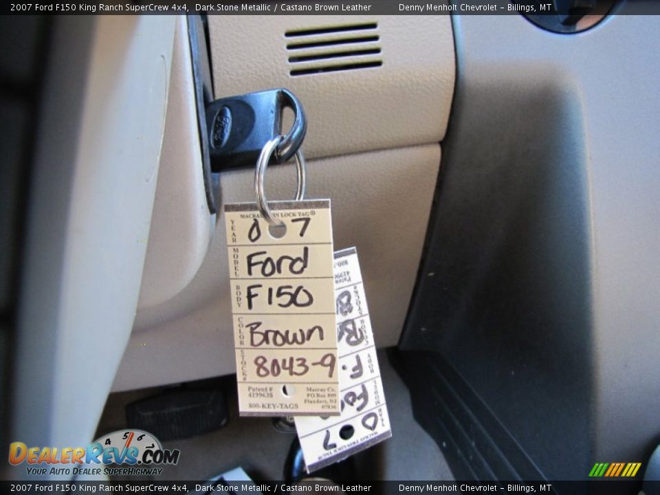 2007 Ford F150 King Ranch SuperCrew 4x4 Dark Stone Metallic / Castano Brown Leather Photo #28
