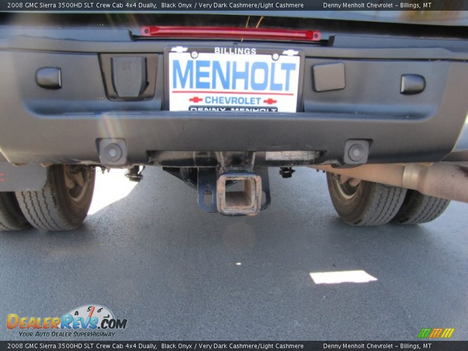 2008 GMC Sierra 3500HD SLT Crew Cab 4x4 Dually Black Onyx / Very Dark Cashmere/Light Cashmere Photo #5