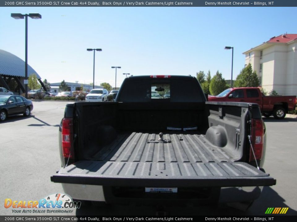2008 GMC Sierra 3500HD SLT Crew Cab 4x4 Dually Black Onyx / Very Dark Cashmere/Light Cashmere Photo #10