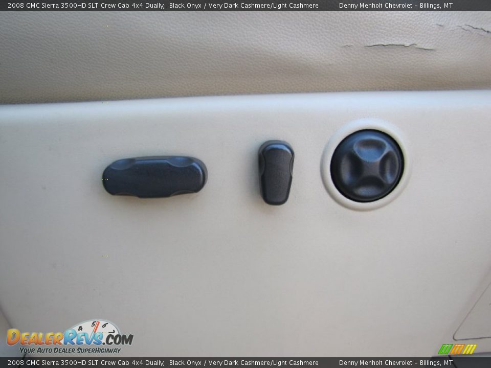 2008 GMC Sierra 3500HD SLT Crew Cab 4x4 Dually Black Onyx / Very Dark Cashmere/Light Cashmere Photo #14