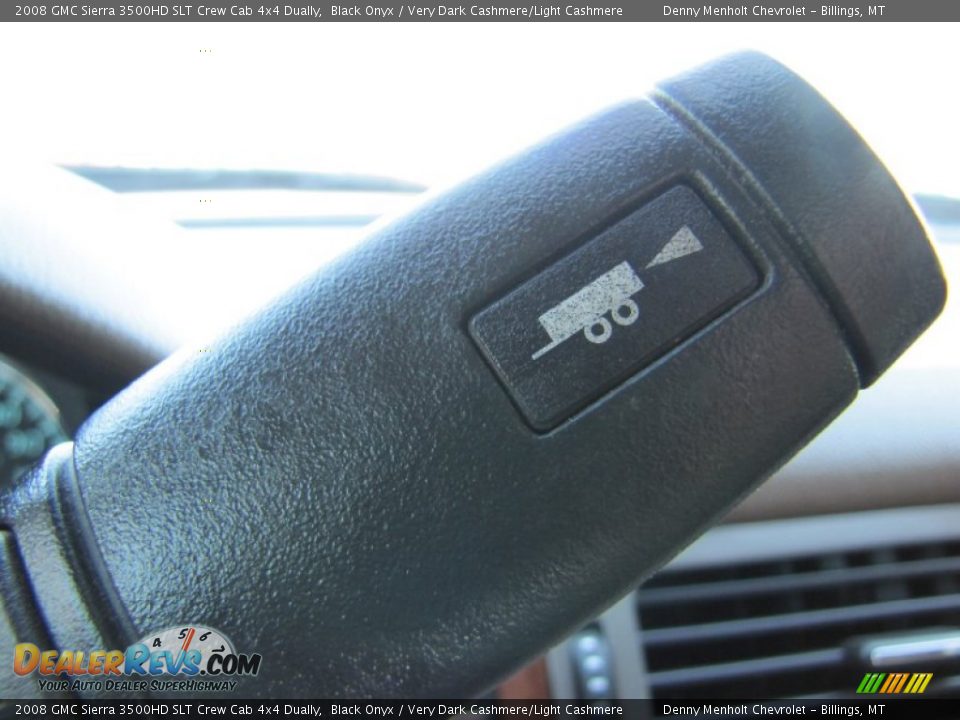 2008 GMC Sierra 3500HD SLT Crew Cab 4x4 Dually Black Onyx / Very Dark Cashmere/Light Cashmere Photo #20