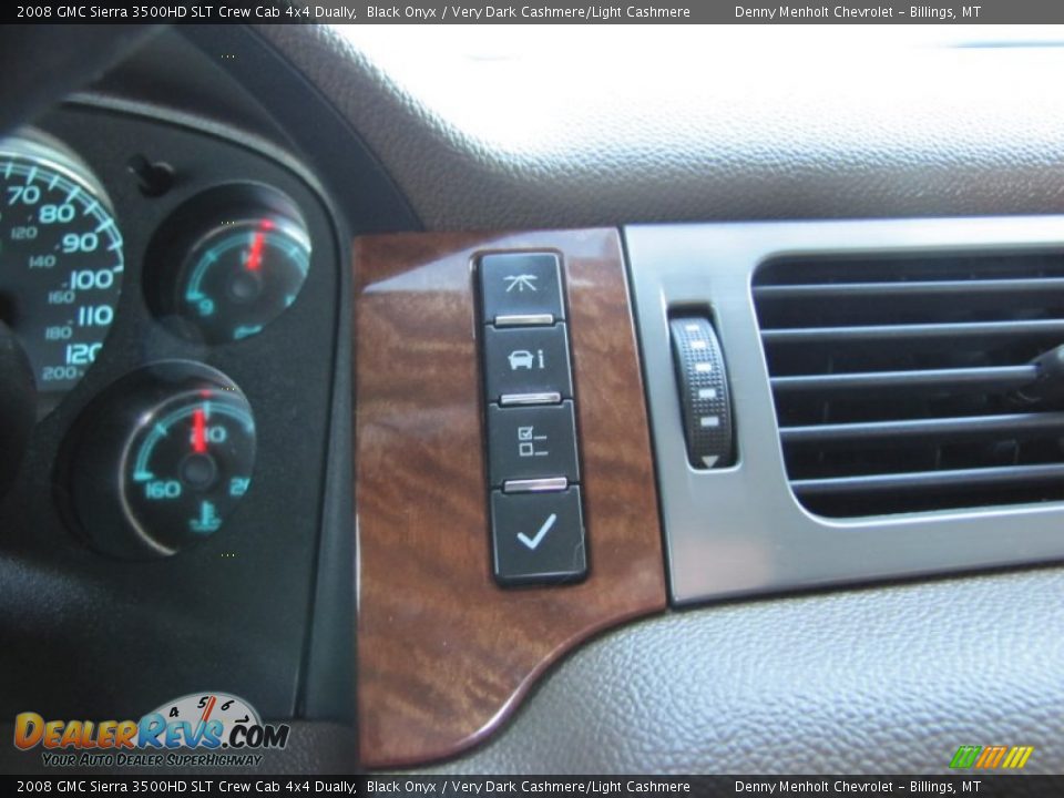 2008 GMC Sierra 3500HD SLT Crew Cab 4x4 Dually Black Onyx / Very Dark Cashmere/Light Cashmere Photo #21