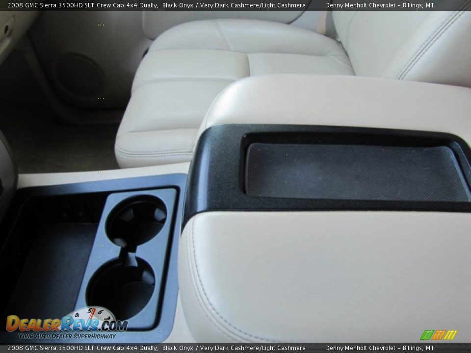 2008 GMC Sierra 3500HD SLT Crew Cab 4x4 Dually Black Onyx / Very Dark Cashmere/Light Cashmere Photo #24