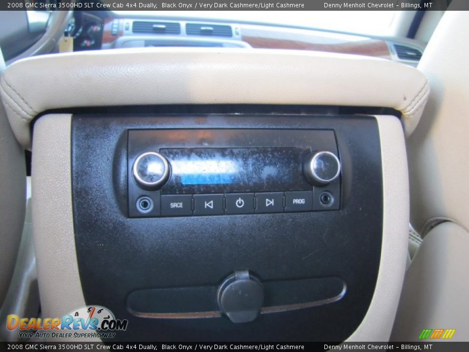2008 GMC Sierra 3500HD SLT Crew Cab 4x4 Dually Black Onyx / Very Dark Cashmere/Light Cashmere Photo #29
