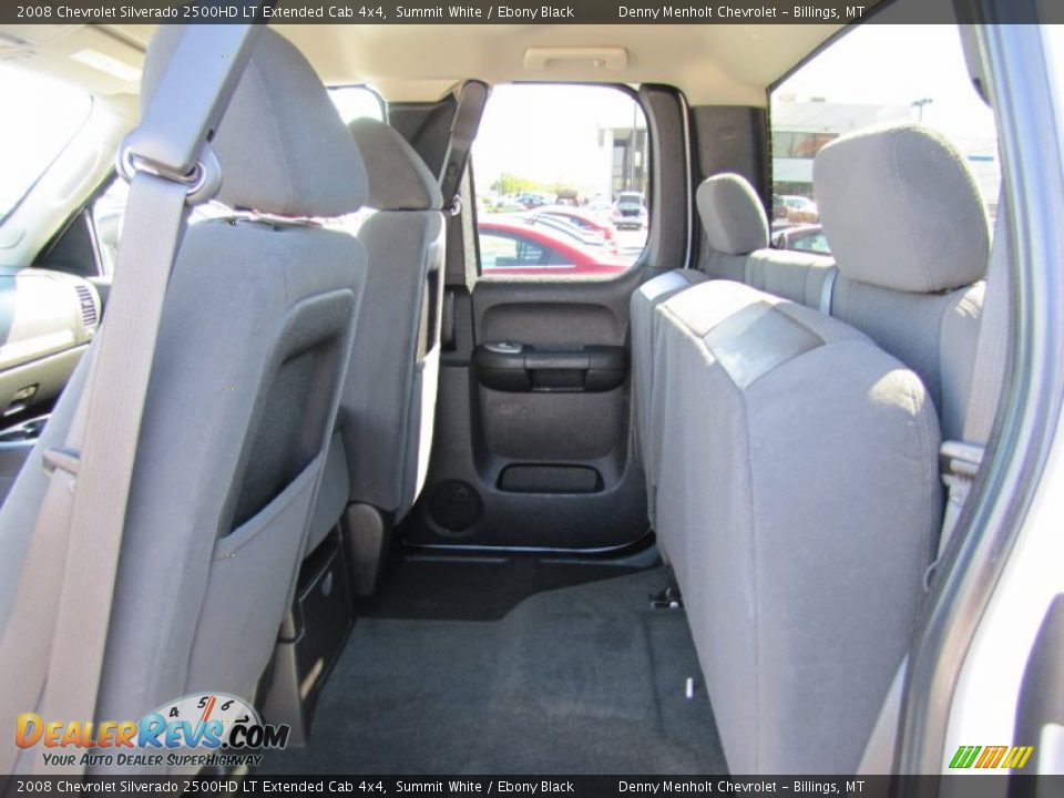2008 Chevrolet Silverado 2500HD LT Extended Cab 4x4 Summit White / Ebony Black Photo #21