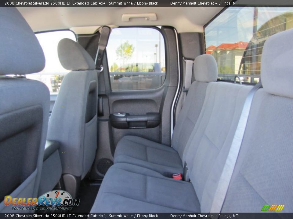 2008 Chevrolet Silverado 2500HD LT Extended Cab 4x4 Summit White / Ebony Black Photo #23
