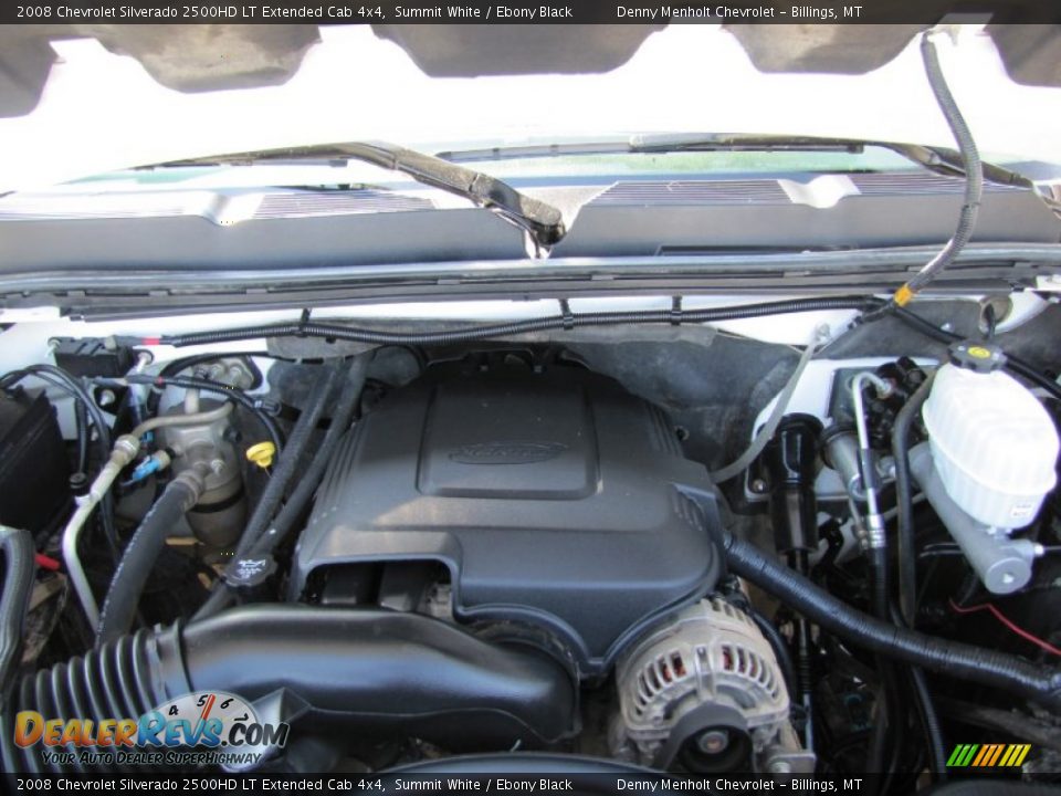 2008 Chevrolet Silverado 2500HD LT Extended Cab 4x4 Summit White / Ebony Black Photo #24