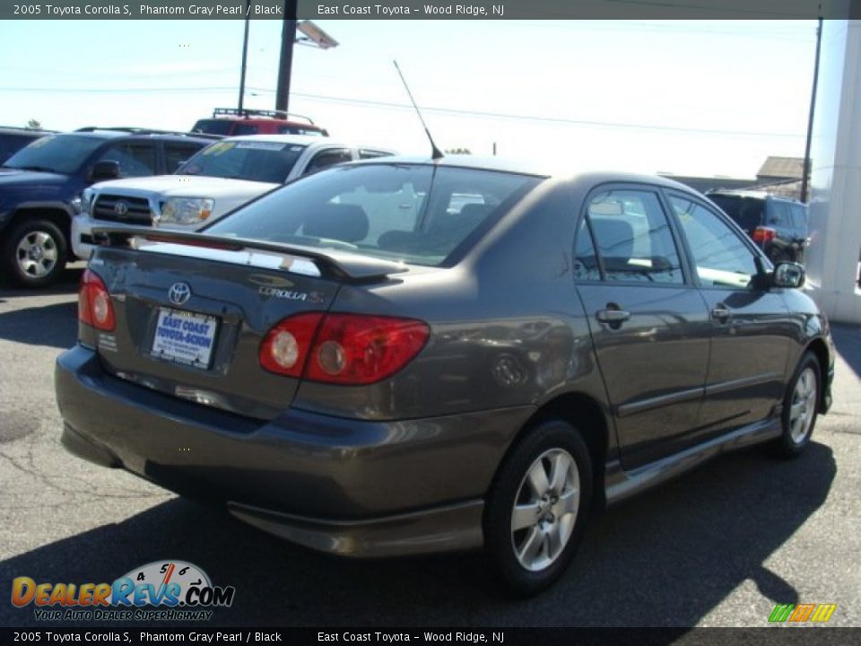 2005 Toyota Corolla S Phantom Gray Pearl / Black Photo #4