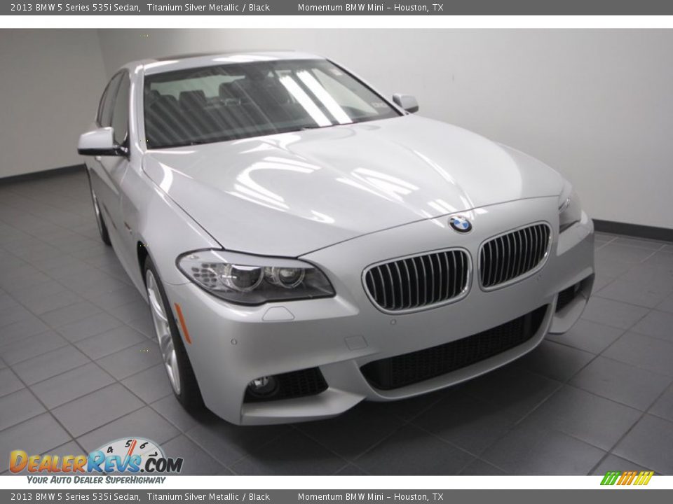 2013 BMW 5 Series 535i Sedan Titanium Silver Metallic / Black Photo #5