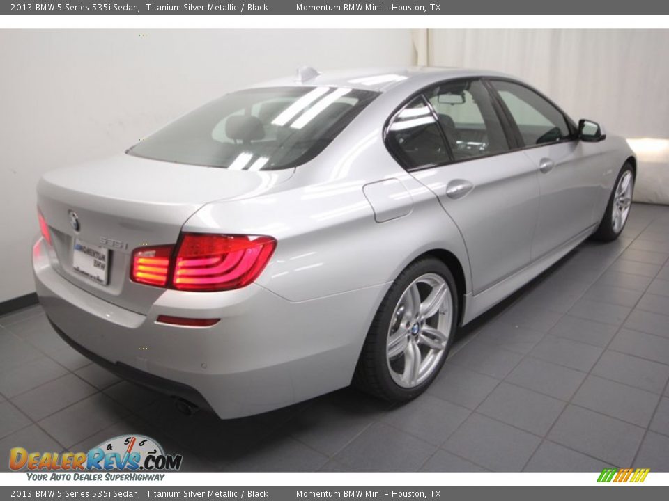 2013 BMW 5 Series 535i Sedan Titanium Silver Metallic / Black Photo #8