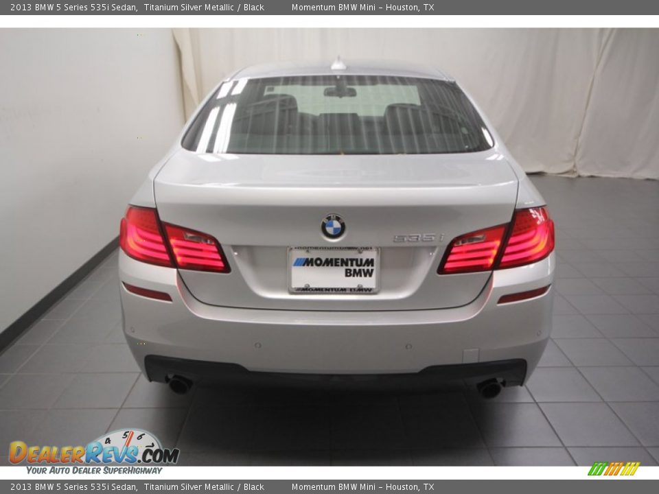 2013 BMW 5 Series 535i Sedan Titanium Silver Metallic / Black Photo #9