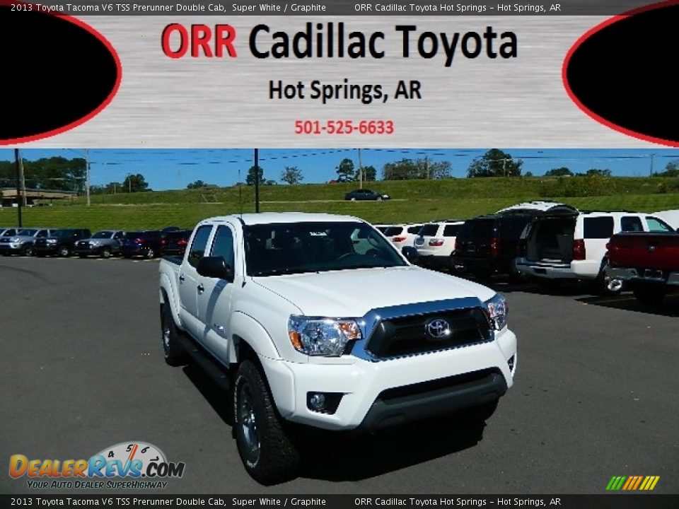 2013 Toyota Tacoma V6 TSS Prerunner Double Cab Super White / Graphite Photo #1
