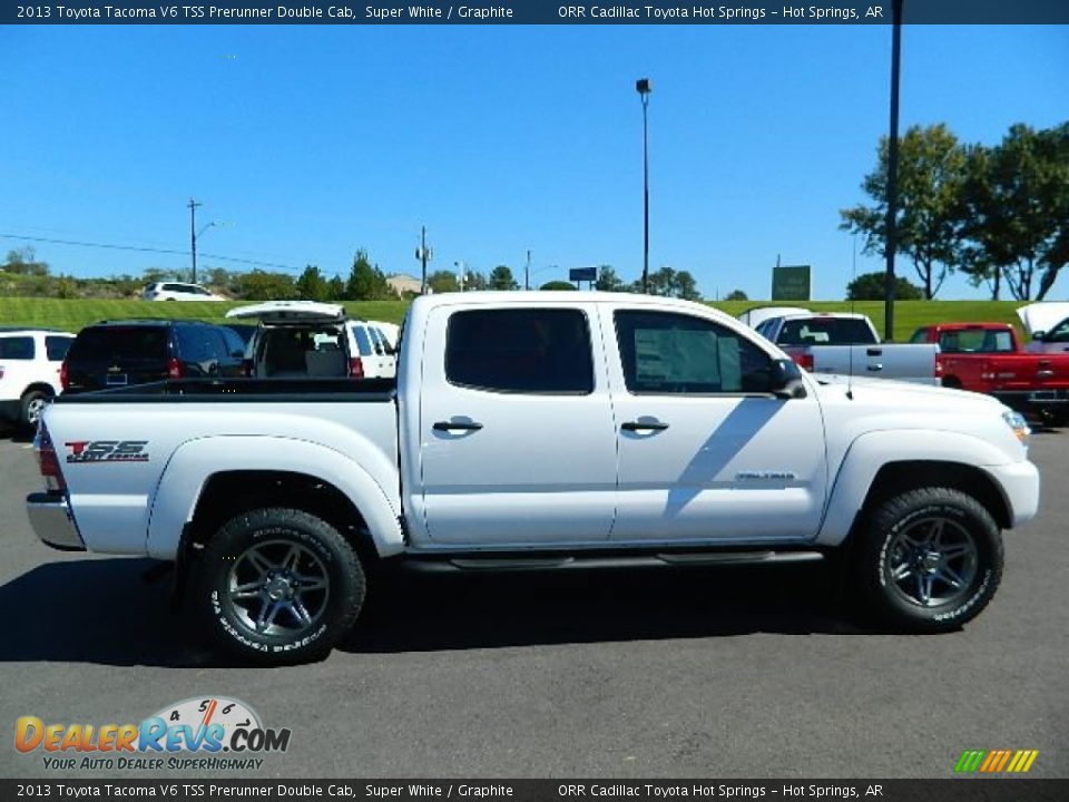 2013 Toyota Tacoma V6 TSS Prerunner Double Cab Super White / Graphite Photo #2