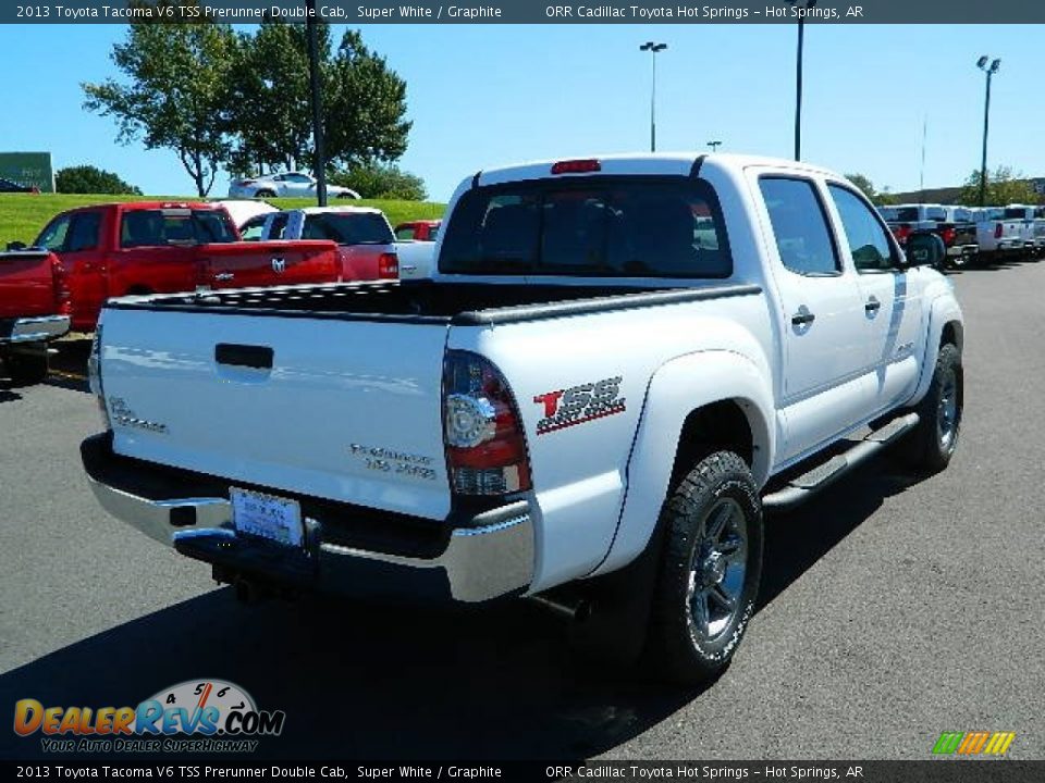2013 Toyota Tacoma V6 TSS Prerunner Double Cab Super White / Graphite Photo #3