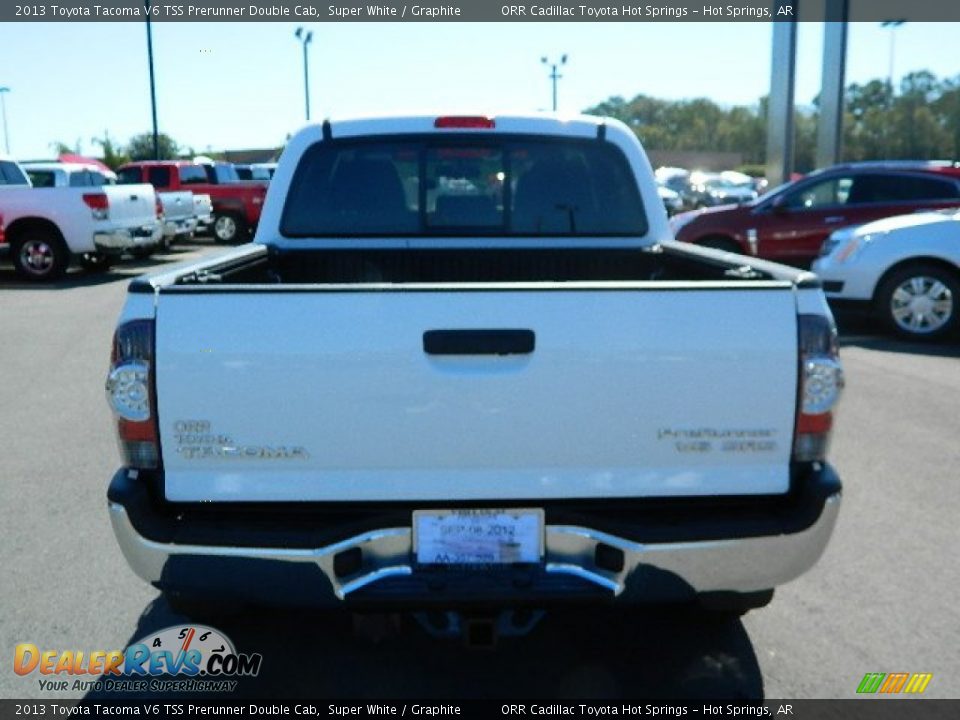 2013 Toyota Tacoma V6 TSS Prerunner Double Cab Super White / Graphite Photo #4