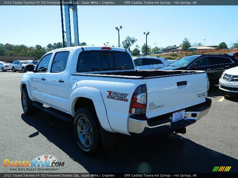 2013 Toyota Tacoma V6 TSS Prerunner Double Cab Super White / Graphite Photo #5