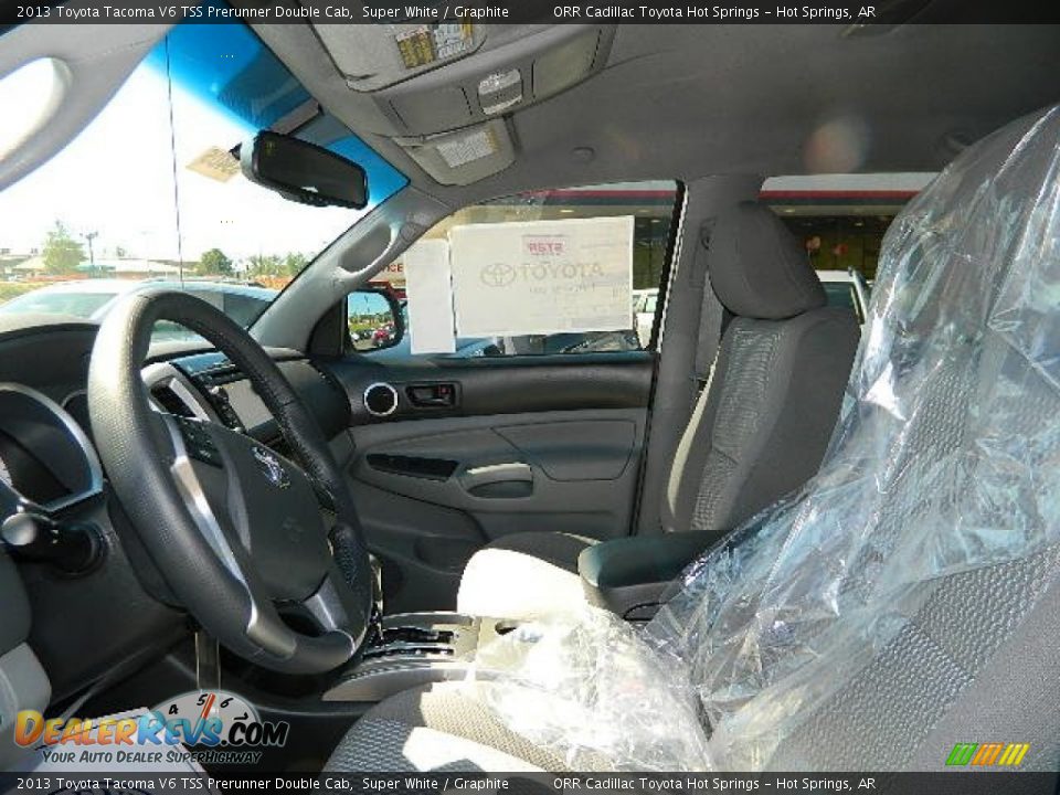 2013 Toyota Tacoma V6 TSS Prerunner Double Cab Super White / Graphite Photo #11