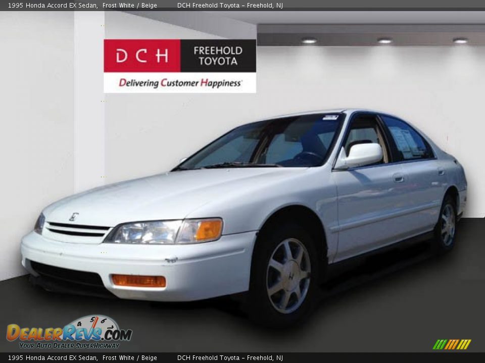 1995 Honda Accord EX Sedan Frost White / Beige Photo #1