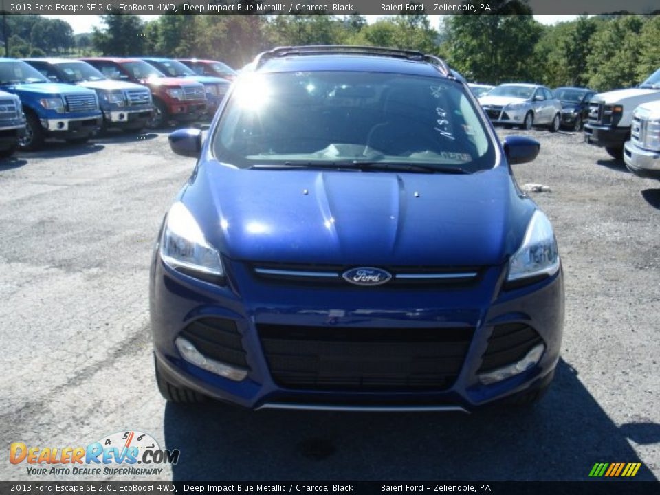 2013 Ford Escape SE 2.0L EcoBoost 4WD Deep Impact Blue Metallic / Charcoal Black Photo #3