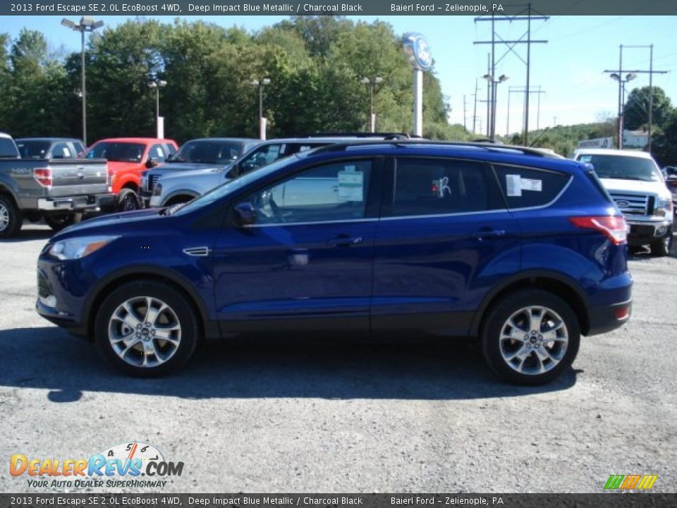 2013 Ford Escape SE 2.0L EcoBoost 4WD Deep Impact Blue Metallic / Charcoal Black Photo #5