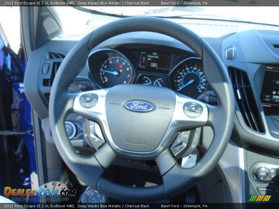 2013 Ford Escape SE 2.0L EcoBoost 4WD Deep Impact Blue Metallic / Charcoal Black Photo #18